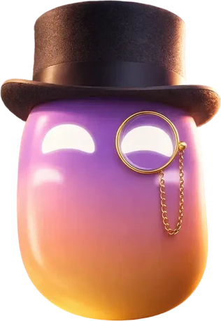 Atti in a top hat — English