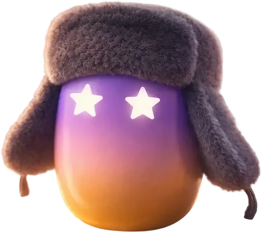 Atti in an ushanka — Russian
